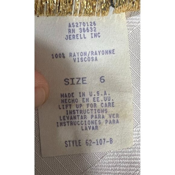 Vintage Melissa Women's Size 6 Black White Wide Leg Floral Long Sleeve Jumpsuit - Picture 12 of 12